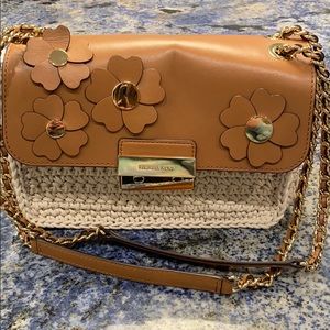 Michael Kors Flora Applique Sloan lg chain purse